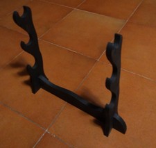 Porta spade in legno nero