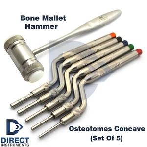 Dental Implant Sinus Lift Instruments Osteotome Bone Spreading With Mead Mallet - Picture 1 of 5