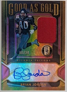 2024 Panini Gold Standard .. BRIAN JORDAN  .. Autograph Jersey  Rose  .. #8/24 - Picture 1 of 3
