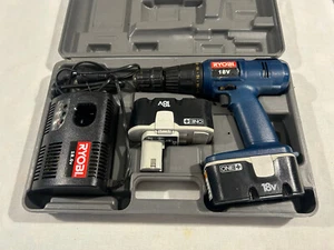 Ryobi 18V Cordless Drill CID1802P + Charger , Case / 2 Batteries not charging - Picture 1 of 7