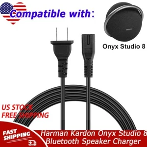 AC Power Cord For Harman Kardon Onyx Studio 8 Portable Stereo Bluetooth Speaker - Picture 1 of 4