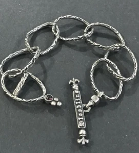 THE ETERNAL VINE OVALE CORDOLO LINK di BLOODLINE BRACCIALE Argento Sterling 20mm Sini - Foto 1 di 10