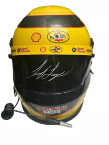 Casco réplica tamaño completo firmado por Joey Logano NASCAR Penzzoil (PA) - Imagen 1 de 8