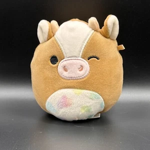 Peluche Squishmallow 4,5" GRIELLA la vache de Pâques - Photo 1/3