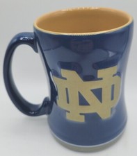 Notre Dame Fighting Irish 14oz Sculpted Relief Coffee Mug NCAA - Boelter Brands