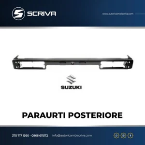 PARAURTI SUZUKI SAMURAI SJ410 / SJ413 POSTERIORE POST NERO DAL 1982 AL 2001 - Foto 1 di 1