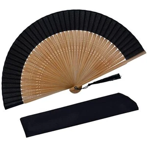 2 Pack Large Folding Hand Rave Fan Chinese Kung Fu Tai Chi Hand Fan - Picture 1 of 6