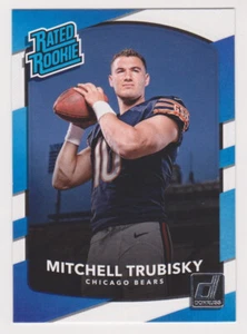MITCHELL TRUBISKY 2017 Donruss Football RATED ROOKIE Card # 328 STEELERS QB - Foto 1 di 2