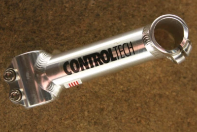 Retro oldschool NOS NEW Control Tech 1" inch silver ahead stem 130mm 25.4 - Image 1 of 4