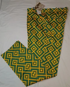 BRAND NEW! Royal & Awesome 40/34 AMAZEBALLS Green & Yellow GOLF TROUSERS - Picture 1 of 20