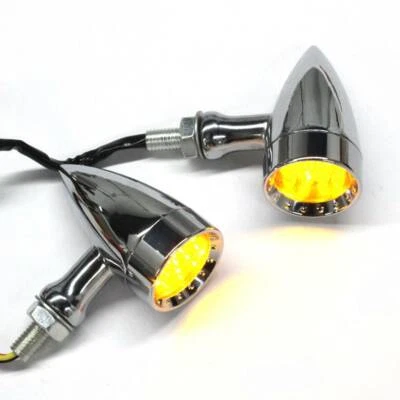 For Honda Shadow VT750 VT1100 Amber Motorcycle LED Turn Signals Blinker Light A - Image 1 of 4