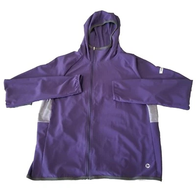 Merrell Women’s Trail Running Hooded Jacket Size Small Purple 4-Way Stretch - Image 1 of 4