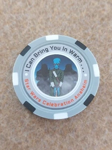 Star Wars Cad Bane Poker Chip Swag Celebration Anaheim 2022 Clone Wars Carbonite - Picture 1 of 4
