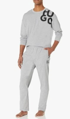 Nuevo con etiquetas Hugo BOSS Pijama Juego para Dormir en Gris Talla M. ¡GRAN REGALO!!! Foto 1 de 4