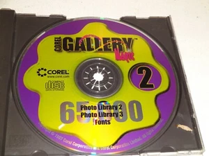 PC CD-Rom Corel GALLERY MAGIC 2 & Mega Graphics 1997 Lot of 2 CD's WIN95 - Picture 1 of 2