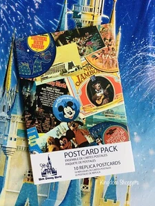 Juego de 10 postales 2021 de colección retro de parques Disney 50 aniversario - Imagen 1 de 5