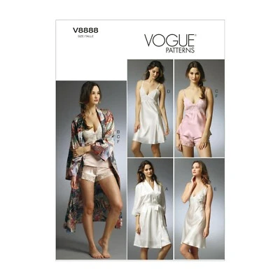 Vogue Schnittmuster V8888 - Nachtwäsche - Morgenmantel - Hemdchen - Bild 1 von 4