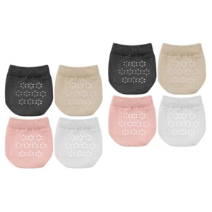 4 Pair Toe Topper Liner Half Socks Women Half Socks No- Show Liner Socks - Picture 1 of 12