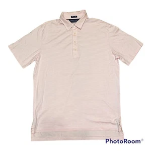 Polo Ralph Lauren golf polo uomo grande rosa a righe manica corta cotone - Foto 1 di 6