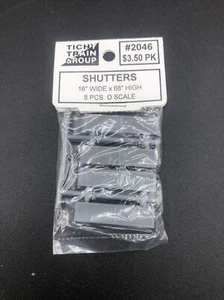 Tichy Train Group #2046 (O Scale) Shutters 16" wide x 68" Hight (8pcs O Scale)  - Picture 1 of 8