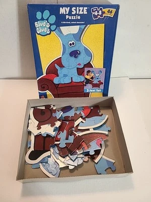 Rompecabezas vintage Blue's Clues rompecabezas de piso en forma grande silla de pensamiento de 3 pies de mi tamaño Foto 1 de 4