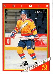 1991 O-Pee-Chee Sharks & Russians Inserts Igor Vlanov #62R Khimik Voskresensk - Picture 1 of 2