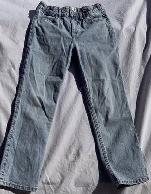 Jeans Abercrombie Niños Azul - Talla 11-12 Corto Tiro Alto Recto Foto 1 de 4