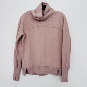 ALO Yoga Pullover Damen Large Pink Haze Trichterkragenpullover Training - Bild 1 von 8