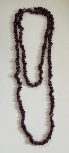 Long Pink Beaded Tourmaline Crystal Gemstone Necklace - Brand New - Picture 1 of 9