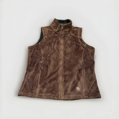 Mountain Hardwear Mujer Marrón Tapón de Viento Polar Cremallera Completa Chaleco Chaqueta Talla S Foto 1 de 4