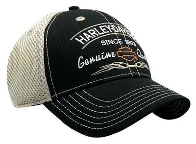 Harley-Davidson Men's Tribal Snapback Curved Brim Colorblocked Mesh Trucker Cap - image 1 of 2