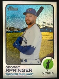 2022 Topps Heritage #238 George Springer Chrome Refractor /673 - Bild 1 von 2