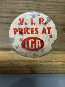 Vintage IGA Supermarkt Werbe Pin - Bild 1 von 6