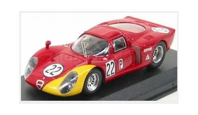 BEST-MODEL 9200 ALFA ROMEO - 33.2 N 22 DAYTONA 1968 CASONI - BISCARDI - RED YELL - Immagine 1 di 2