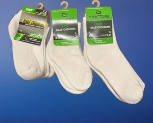 Kids Half Cushion Quarter Socks Fits shoes sizes 7-2 * 1-7 * 7-2 Nine Pair Socks - Picture 1 of 5