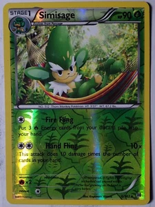 Carta Pokémon REVERSE HOLO Simisage 6/162 PL RARA XY Breakthrough Kagemaru Himeno - Imagen 1 de 2