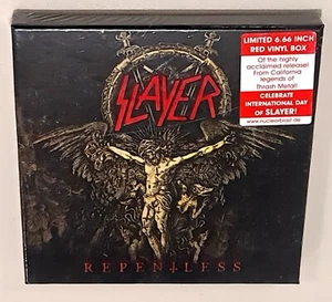 SLAYER REPENTLESS (2018) BRAND NEW SEALED LIMITED 6.66 inch RED VINYL BOXSET - Picture 1 of 2