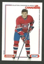 Eric Desjardins 1990 Journal de Montreal Canadiens Kraft Hockey Postcard Card
