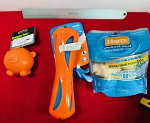 Bundle NEW! Chuck it Fetch LG Dog Water Toy / Treat Dispenser Ball & Rawhide (G) - Picture 1 of 6