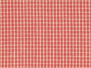 Red Tea Dye Mini Window Pane Plaid Woven Cotton Homespun Home Decor Fabric - Picture 1 of 6