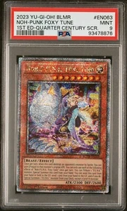 2023 Yu-Gi-Oh! BLMR NOH-P.U.N.K Foxy Tune 1st Ed Quarter Century SCR PSA 9 - Picture 1 of 4