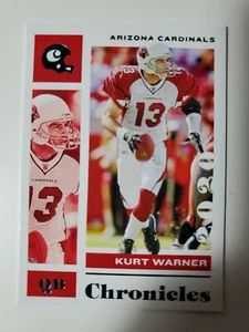 2020 Chronicles Kurt Warner TEAL PARALLEL card #3 - Picture 1 of 2