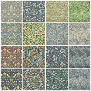 William Morris Digital Printed Waterproof UV Resistant Coated Outdoor Fabric - Picture 1 of 60