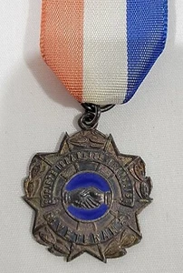 Sterling Silver Societe Israelite Francaise Veteran Medal French Jewish Society  - Picture 1 of 6