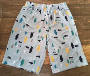 Eddie Bauer Youth Lg 14-16 Sleep Shorts Camping, Bears, Mtns, Outdoors EUC - Picture 1 of 3