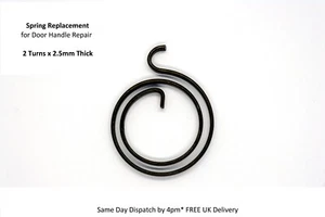 Door Handle Springs 2 turns x 2.5mm thick Spring metal Pack of 1 2 4 8 12 16or20 - Picture 1 of 24