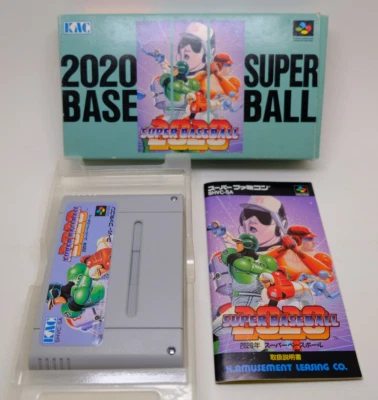 2020 Super Baseball Super Famicom Japan Box Manual *US Seller* *Works* - Image 1 of 4