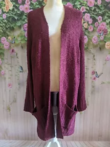 NWT Long Cardigan Red Size XL - Picture 1 of 6