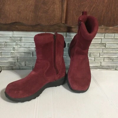 L.L. Bean Boots Mujer Talla 8 Granate Impermeable 100 Gramos Aislado Cremallera Lateral Foto 1 de 4