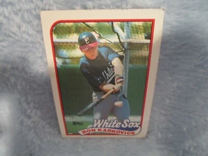 Ron Karkovice, Chicago White Sox, #308, 1989, Catcher - Picture 1 of 2